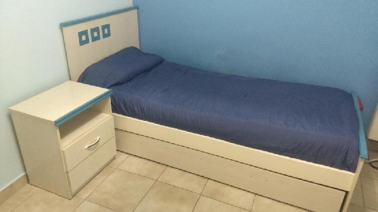 Vendo Cama de 1 Plaza con Cama Marinera