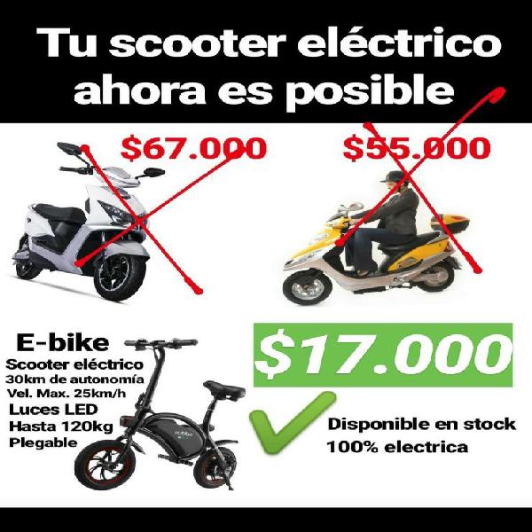 Scooter Electrico Ebike Nueva 17mil