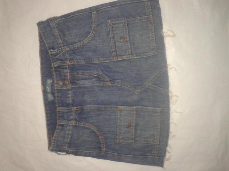 pollera jeans mini Lewis skirts levis 4 importada perfecta