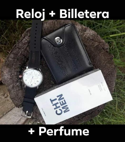 Reloj Billetera Y Perfume