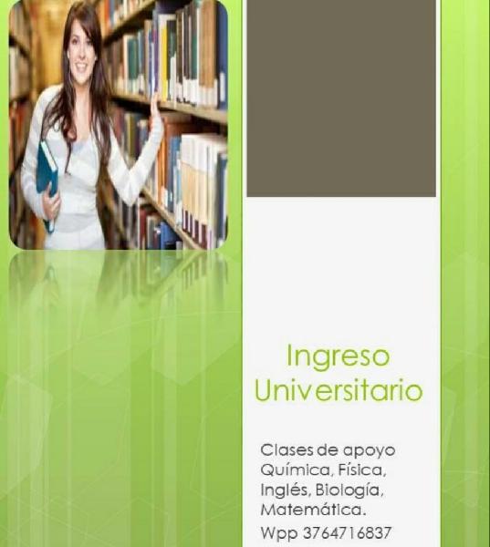 Clases Particulares para Ingreso Universitario