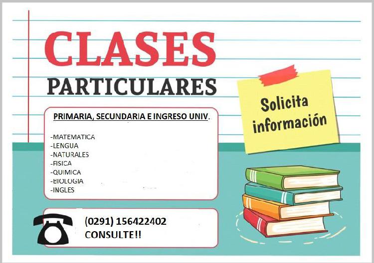 clases particulares!. todos los niveles!