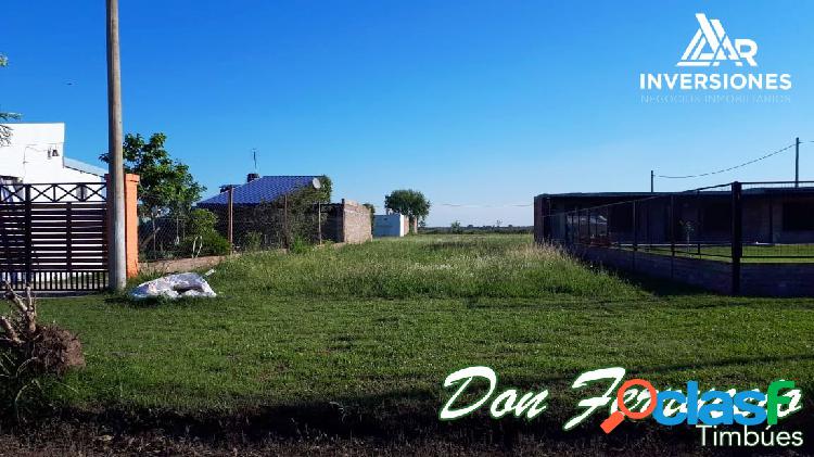 VENTA TERRENO EN TIMBUES - FINANCIADO - ENTREGA INMEDIATA