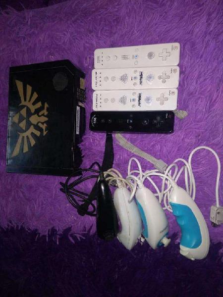 Nintendo Wii 4 controles completos Pen drive con juegos