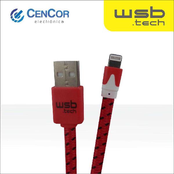 Cable de Tela de carga/datos para Iphone WSB.tech! CenCor