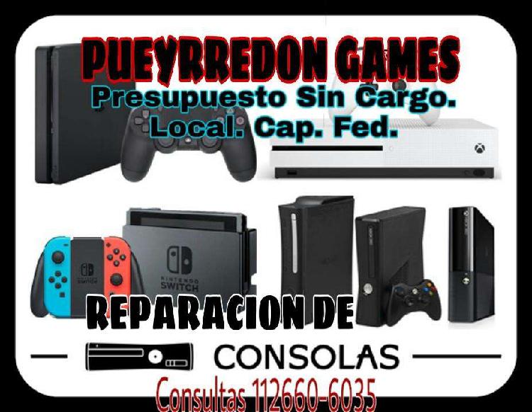 SERVICIO TECNICO PS4 PS3 Wii XBOX PS2. LOCAL. CAP. FED.