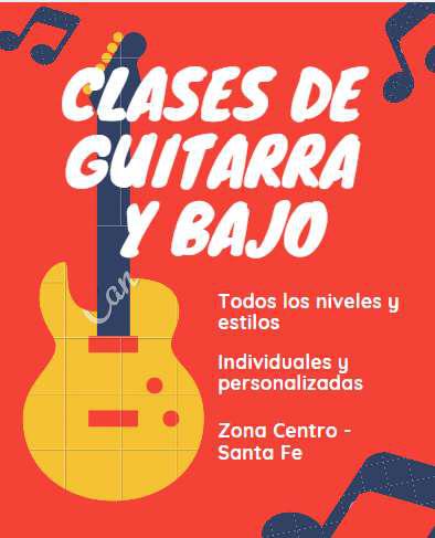 Clases Guitarra y Bajo Santa Fe