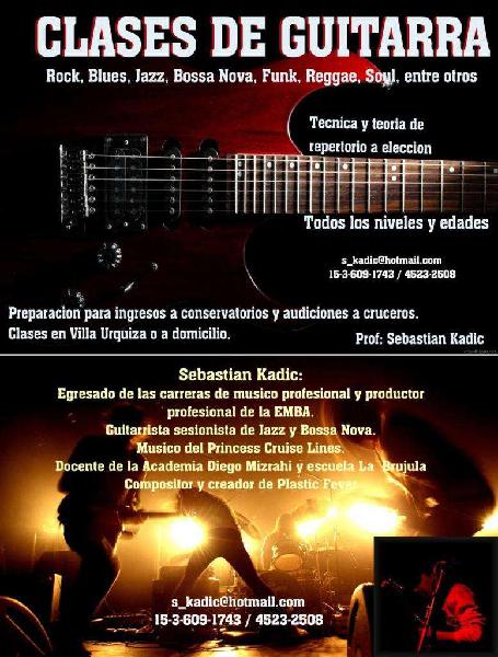 Clases de Guitarra Todos los Niveles V. Urquiza y a domic