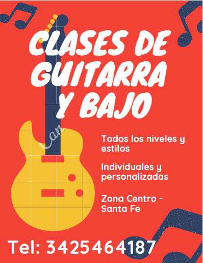 Clases de Guitarra y Bajo