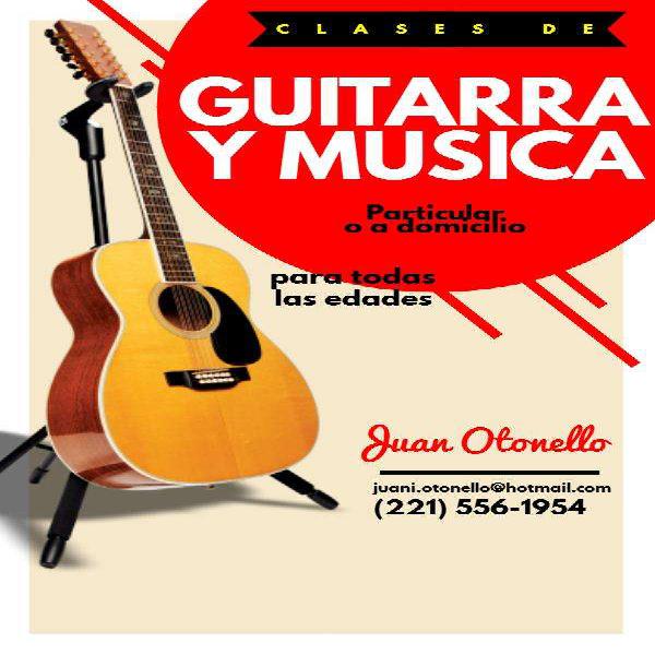 Clases de guitarra y musica La Plata