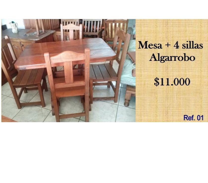 Muebles de Algarrobo