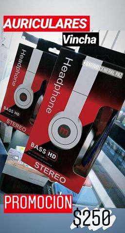 AURICULARES VINCHA PLEGABLES EXCELENTE SONIDO