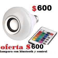 LAMPARA LED CON SALIDA DE AUDIO bluetooth