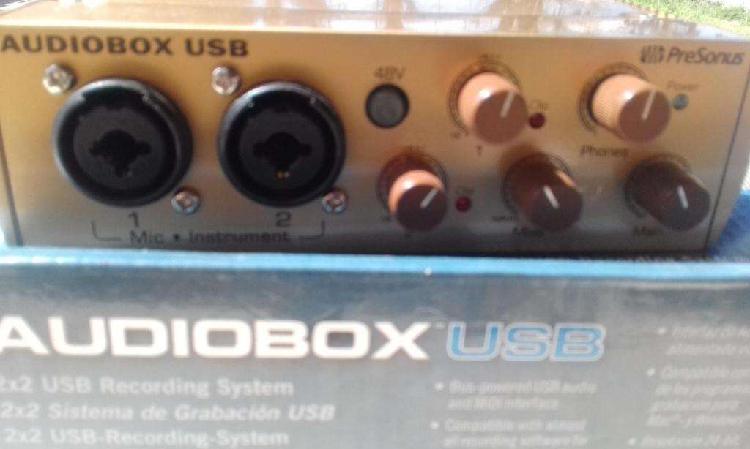 placa de sonido audiobox usb