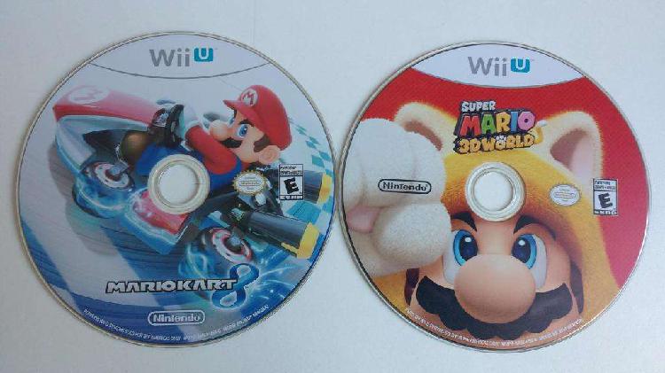 Lote 2 juegos originales Mario Kart 8 Nintendo Wii U