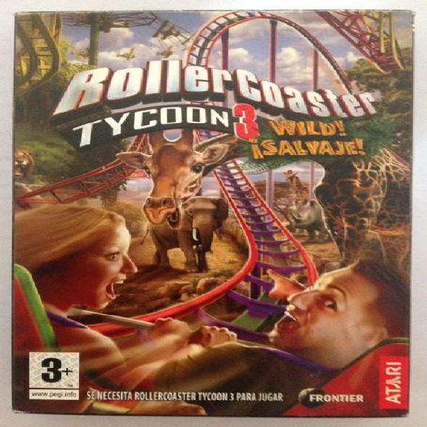 Juego PC RollerCoaster Tycoon 3 Salvaje Expansión