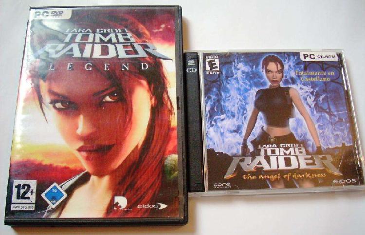 Tomb Raider Juegos PC Legend más Angel of Darkness Grabados