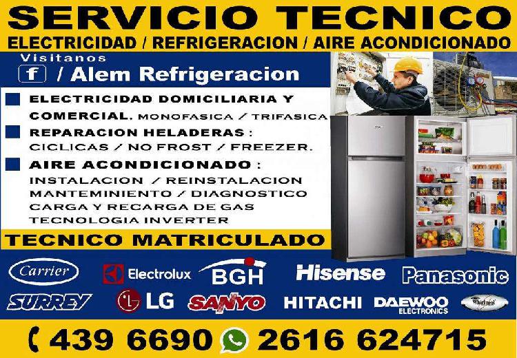 SERVICIO TECNICO MATRICULADO / ELECTRICIDAD / REFRIGERACIÓN
