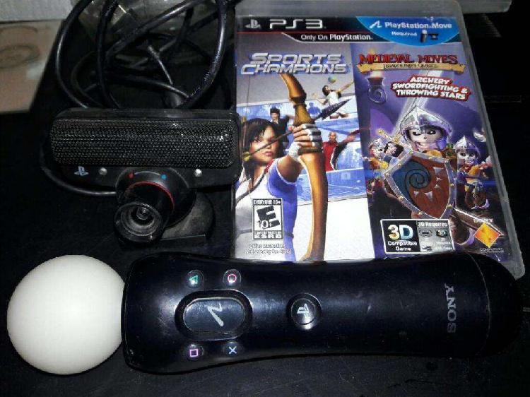 Kit Playstation Move Camara move 2 Juegos!