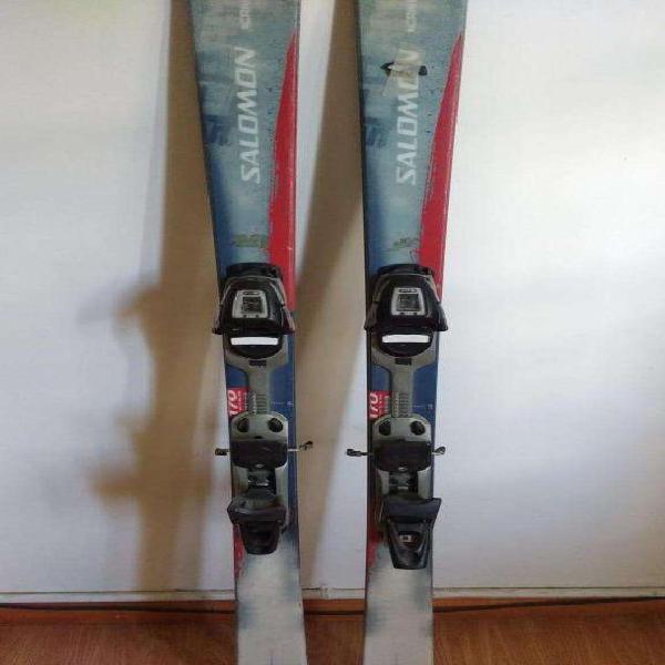 permuto ski Salomon 170cm x un par de bastones 120/125cm o