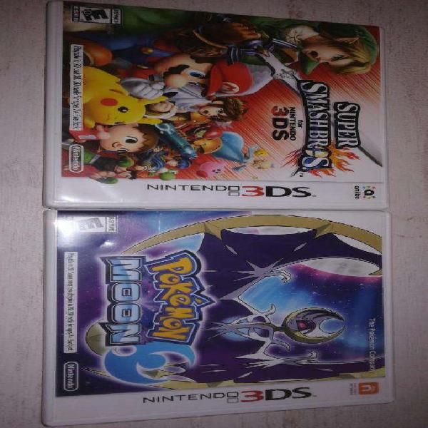 Juegos 3DS (Super Smash Bros y Pokemon Moon)