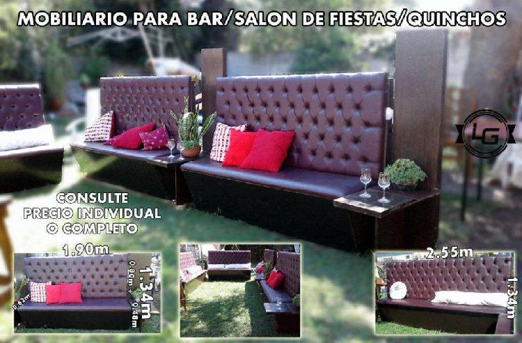 Juego de sillones para bar o salon de fiestas