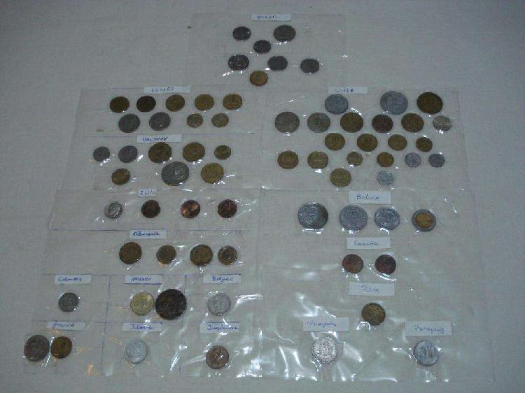 Coleccion de monedas extranjeras x70