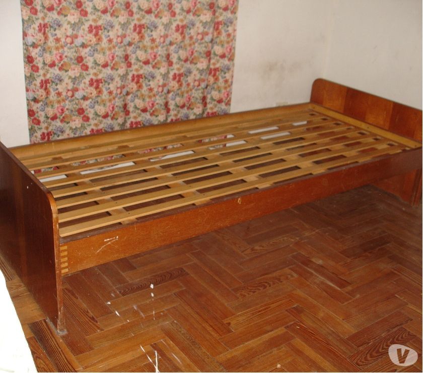 Cama de madera 1 plaza