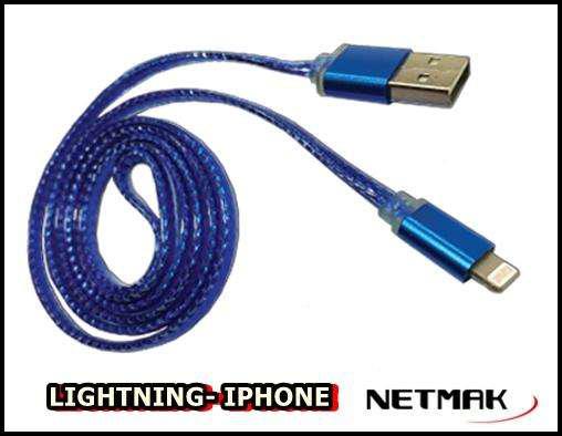 NETMAK NM-C69 CABLE USB A IPHONE 8PIN LIGHTNING