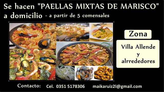 Paellas Mixtas DE Marisco a Domicilio