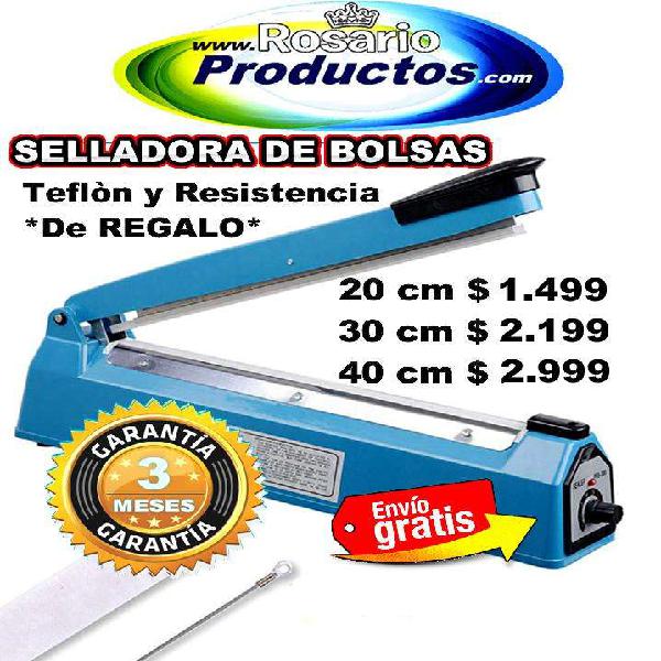 SELLADORA DE BOLSAS 30 cm TAMBIEN 20 cm y 40 cm
