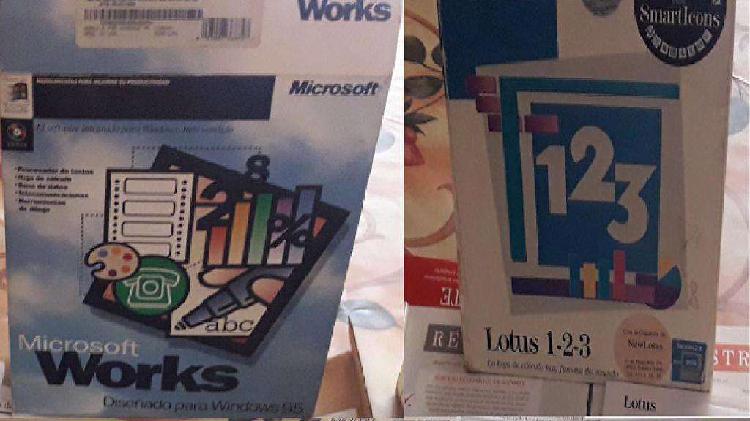 Software Works lotus 123 Originales Una Reliquia