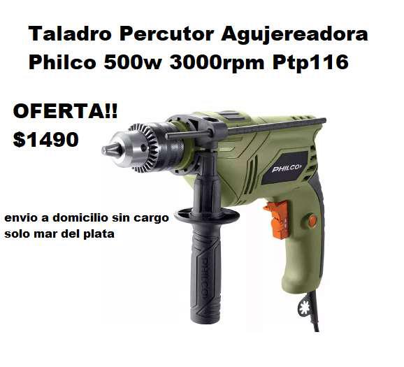 TALADRO PERCUTOR PHILCO 500 W