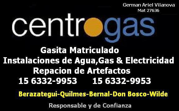 Servicio de Gasista Matriculado en Quilmes.