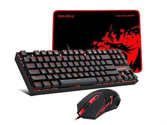 COMBO REDRAGON 3 EN 1 MECÁNICO TECLADO MOUSE PAD