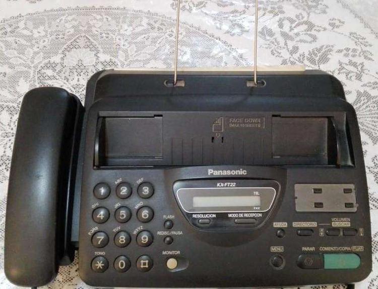 Fax Panasonic Modelo Kx-ft22 Color Negro / Buen Estado