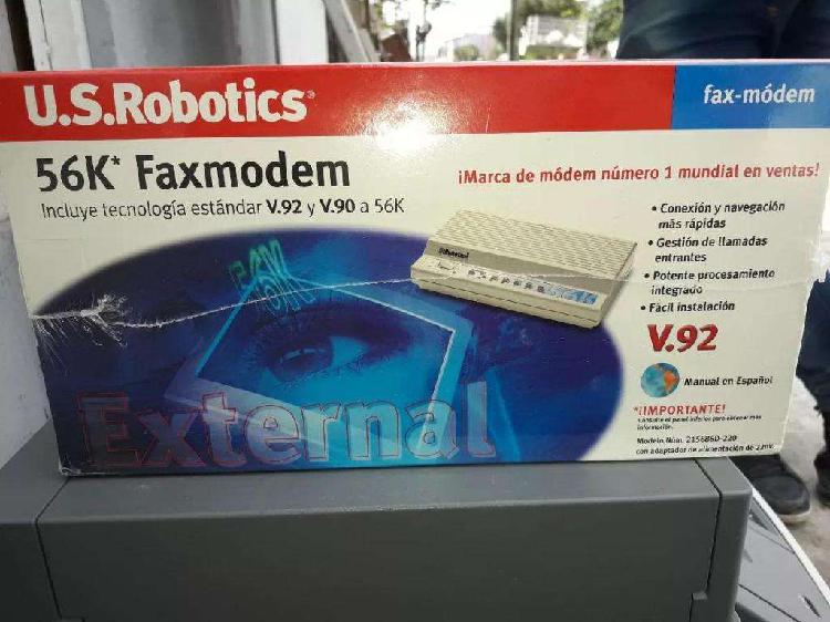 modem robotics 56 k v90 transferencia de datos fax internet