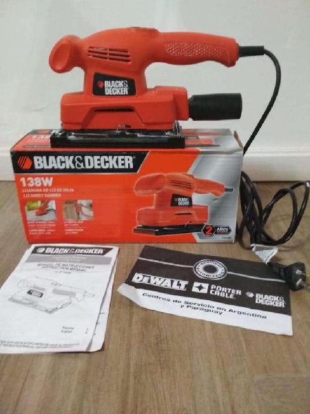 Lijadora Orbital Black And Decker 138w Cd 455 1/3 De Hoja