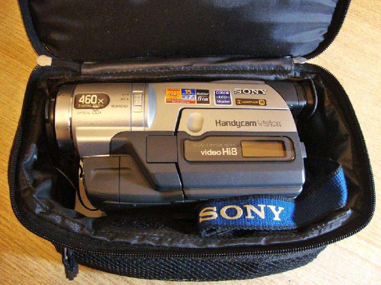 Videocámara SONY Handycam Hi8 TVR108, con cargador, manual,