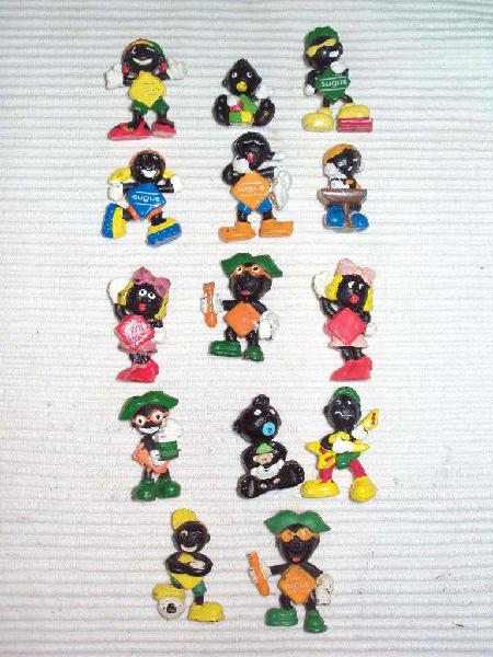 antiguos muñecos sugus miniaturas lote de 14 unidades