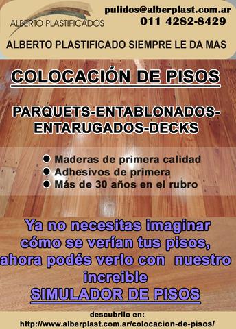 colocación de pisos de madera. Parquets,decks y más