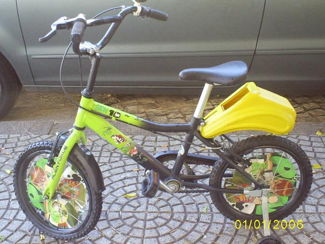 Bicicleta DE Ben 10 C/canasto Trasero C/rueditas Rodado 12
