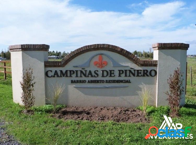 LOTE EN CAMPIÑAS DE PIÑERO - ESCRITURADO - ENTREGA