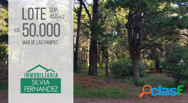 MAR DE LAS PAMPAS - VENTA LOTE SOBRE AV. DEL PLATA ENTRE