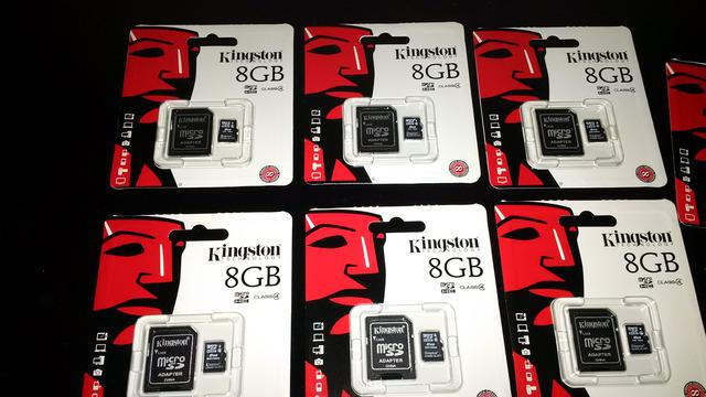Memorias Kingston SD 8GB Originales Clase 4