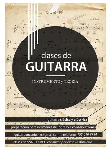 CLASES DE GUITARRA - TEORÍA Y PRÁCTICA