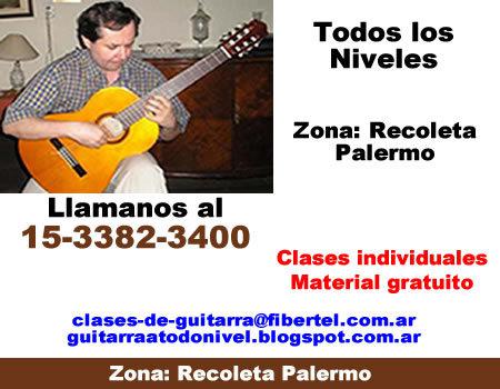 Clases de Guitarra clasica Recoleta Pablo Pellegrini