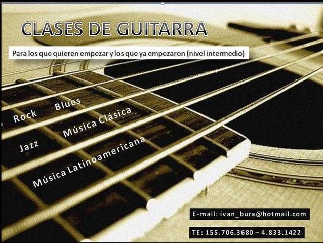 Clases de Guitarra y Lenguaje Musical en Olivos