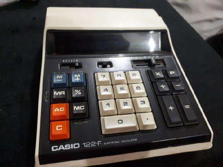 Casio 122 F calculadora electrónica FUNCIONANDO PERFECTO!