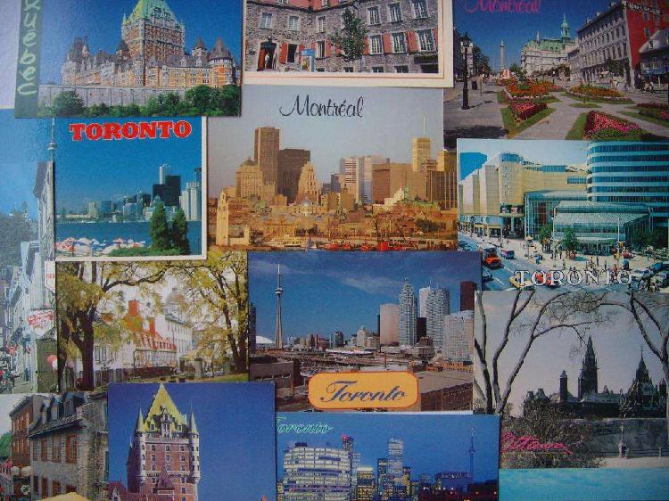 Lote De 18 Postales De Canadá Sin USO Hermosas